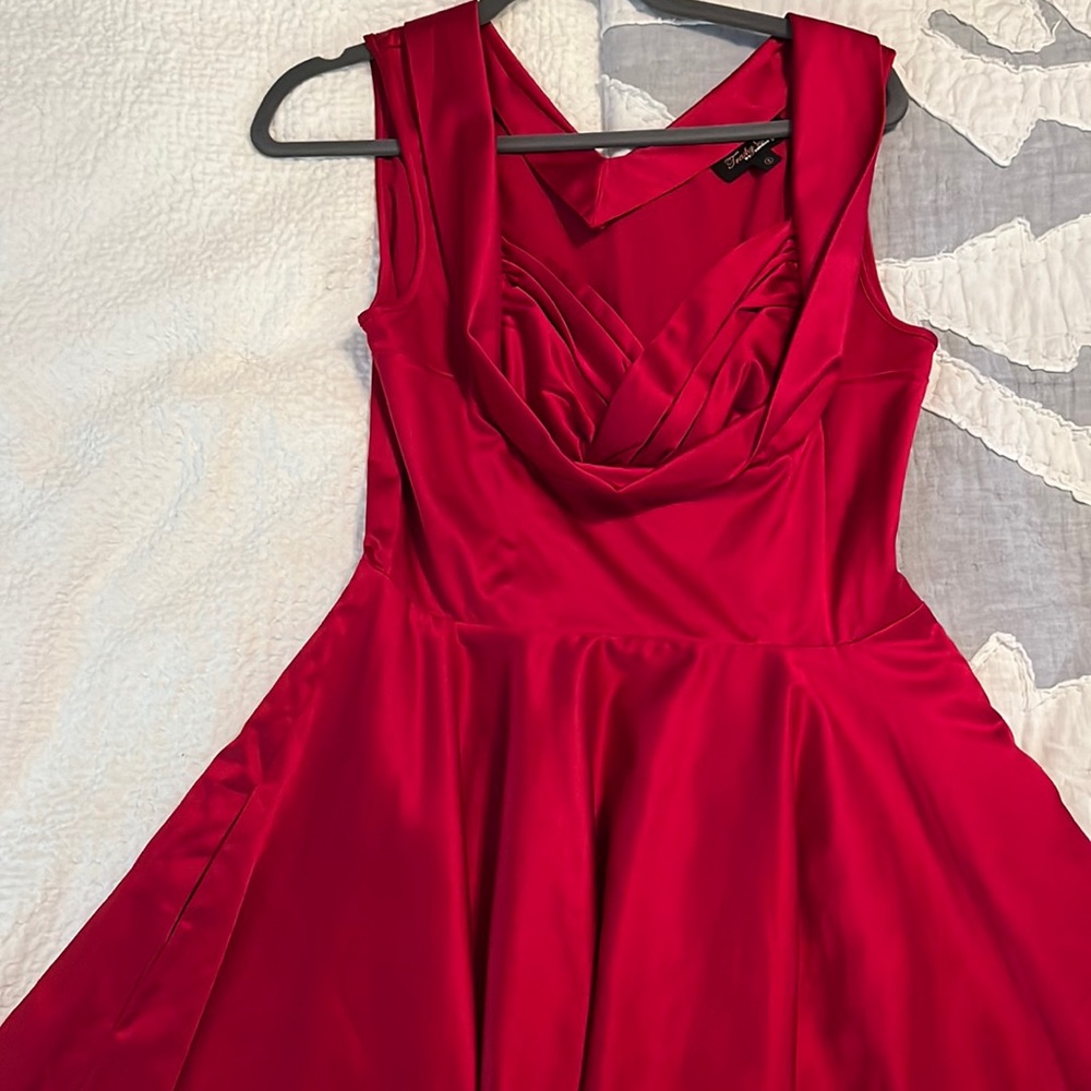 Trashy diva size 8 satin red honey dress